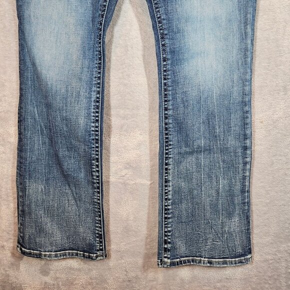 BKE Payton Universal Fit Mid-Rise Bootcut Jeans Womens 33x33.5 Medium Wash - Picture 9 of 16